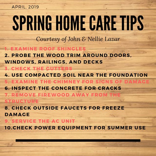 Spring Home Care Tips